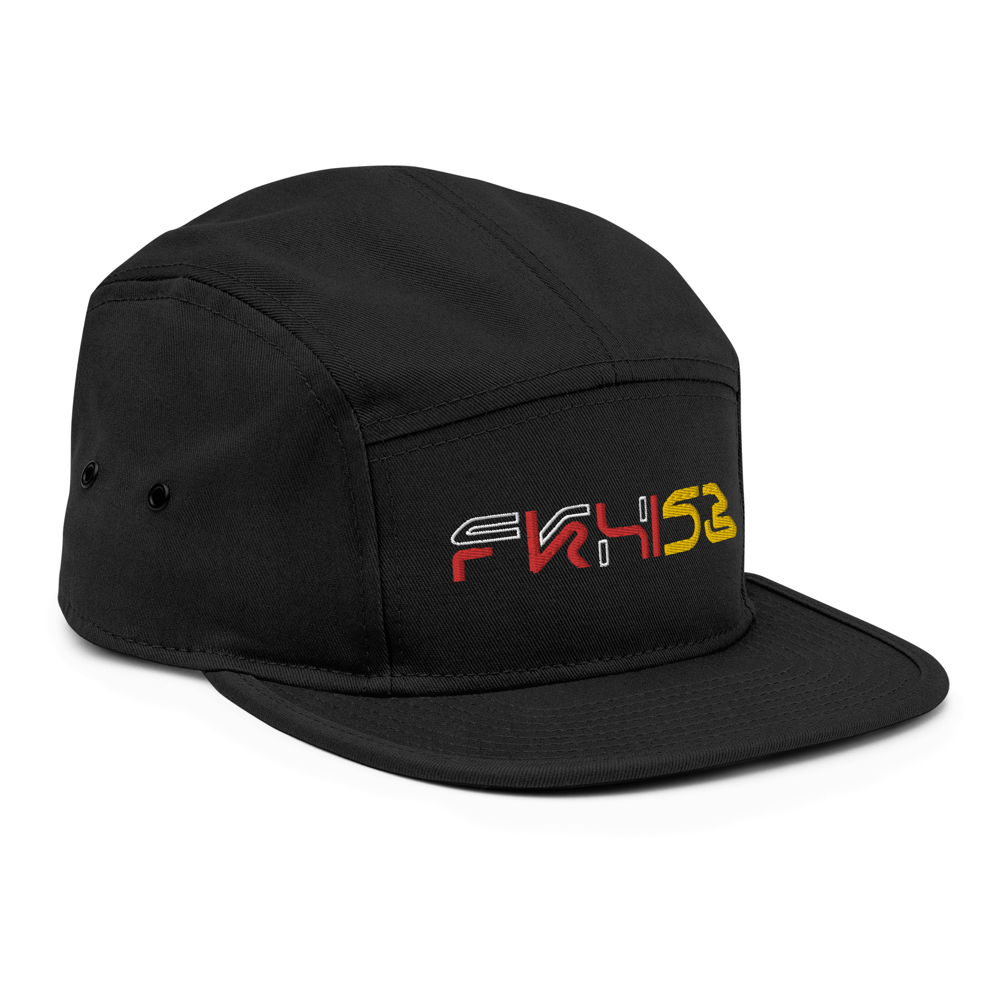 FKXI 53 Camper CapDive into the future with FKXI 53's Futuristic 3D Embroidered Cap – a structured camper style with a firm front panel for a bold, modern look. Crafted just for you upon order, this cap may take a bit longer to reach you, but the wait is