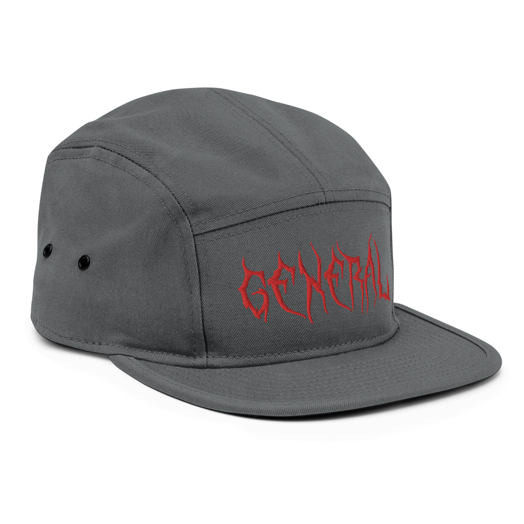 General Camper CapEmbrace the power of General Heavy Metal Style with our Camper Cap. This structured, low-fitting cap features a firm front panel, ensuring a bold statement. Crafted just for you upon order, the slight delay is the mark of a personalized