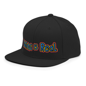 Nothing Is Real Snapback CapEmbrace the surreal with the 'Nothing Is Real' Snapback Cap – a classic fit, flat brim, and full buckram structure that defies convention. The adjustable snap closure ensures a comfortable, one-size-fits-most style. Crafted exc