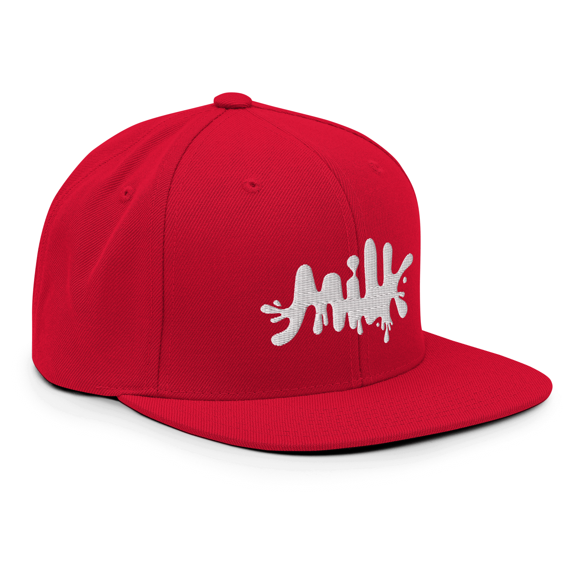 Milk Snapback CapIntroducing the Milk Snapback Cap – a structured classic with a flat brim and full buckram, embodying timeless style. The adjustable snap closure ensures a comfortable, one-size-fits-most fit. Crafted just for you upon order, our on-deman