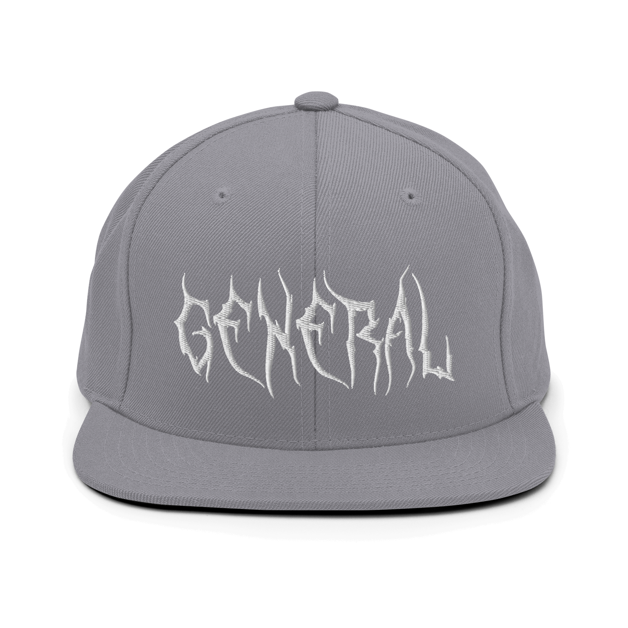 General Snapback CapCommand attention with the General Snapback Cap – a classic fit, flat brim, and full buckram structure for timeless appeal. The adjustable snap closure ensures comfort in a one-size-fits-most design. Crafted exclusively for you upon or