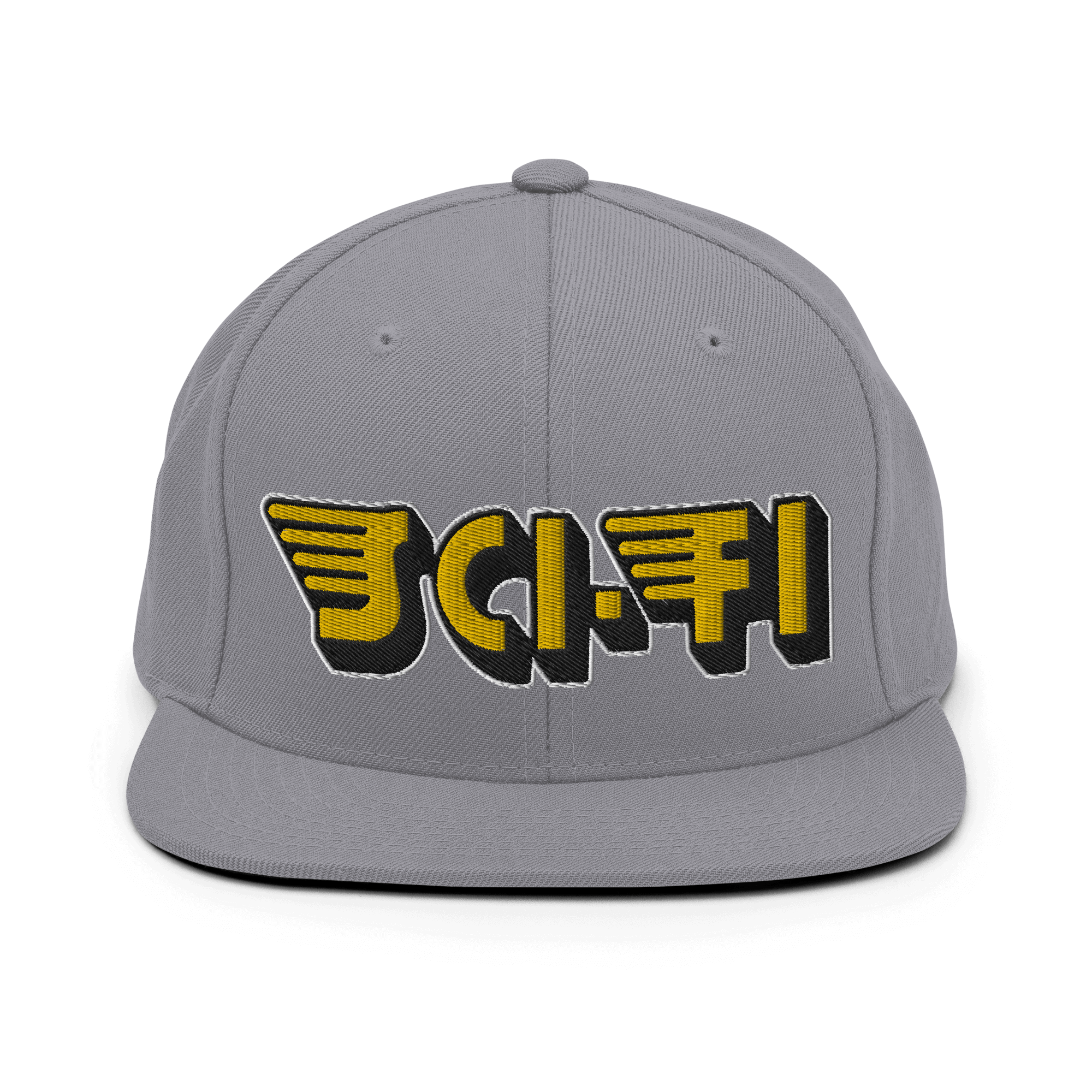 Sci-Fi Doctrine Snapback CapSci-Fi Doctrine Snapback Cap. This hat is structured with a classic fit, flat brim, and full buckram. The adjustable snap closure makes it a comfortable, one-size-fits-most hat. This product is made especially for you as soon a