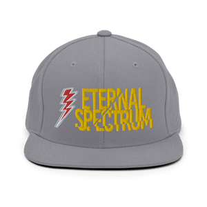 Eternal Spectrum Snapback CapEternal Spectrum Snapback Cap. This hat is structured with a classic fit, flat brim, and full buckram. The adjustable snap closure makes it a comfortable, one-size-fits-most hat. • 80% acrylic, 20% wool• Green Camo is 60% cott