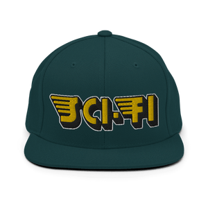 Sci-Fi Doctrine Snapback CapSci-Fi Doctrine Snapback Cap. This hat is structured with a classic fit, flat brim, and full buckram. The adjustable snap closure makes it a comfortable, one-size-fits-most hat. This product is made especially for you as soon a