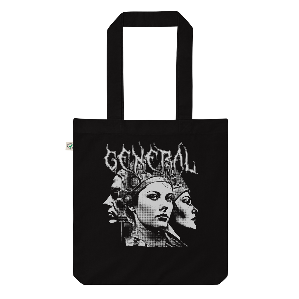 General Tote BagElevate your style with the General Tote Bag – a chic and eco-friendly fashion choice. Crafted from durable, high-quality materials, it features a bottom gusset for extra roominess. The perfect addition to your daily ensemble. Tailored jus