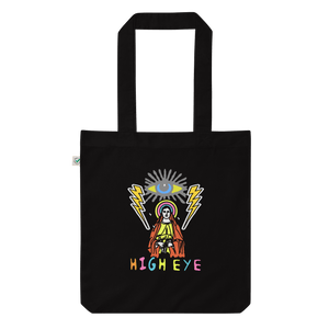 High Eye Tote BagElevate your style and consciousness with the High Eye Tote Bag – a chic eco-friendly statement. Crafted from high-quality durable material with a bottom gusset for extra roominess, this bag is the perfect addition to your everyday look.