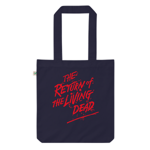 The Return Of The Living Dead Tote BagElevate your style with our Living Dead Tote – embrace the undead vibes in this light, 100% organic cotton bag with extra room for all your goodies! Crafted just for you upon order, the wait is worth it for this uniqu