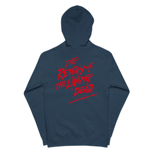The Return Of The Living Dead Embroidery Zip Up HoodieDive into undead comfort with The Return Of The Living Dead Embroidery Zip Up Hoodie. Crafted from soft, premium-quality fleece and featuring a jersey-lined hood, this unisex zip-up is your go-to cozy