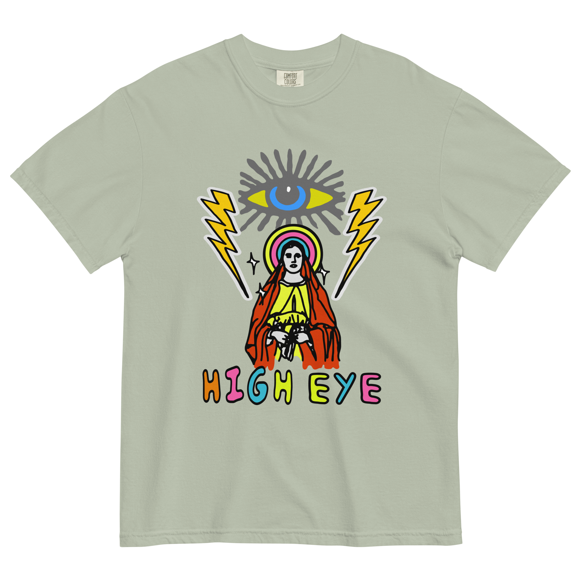 High Eye T-shirtElevate your style with the High Eye T-shirt – a perfect blend of thickness, structure, and luxurious softness. Crafted from 100% ring-spun cotton, this men's garment-dyed heavyweight tee checks all the boxes. The regular fit complements a