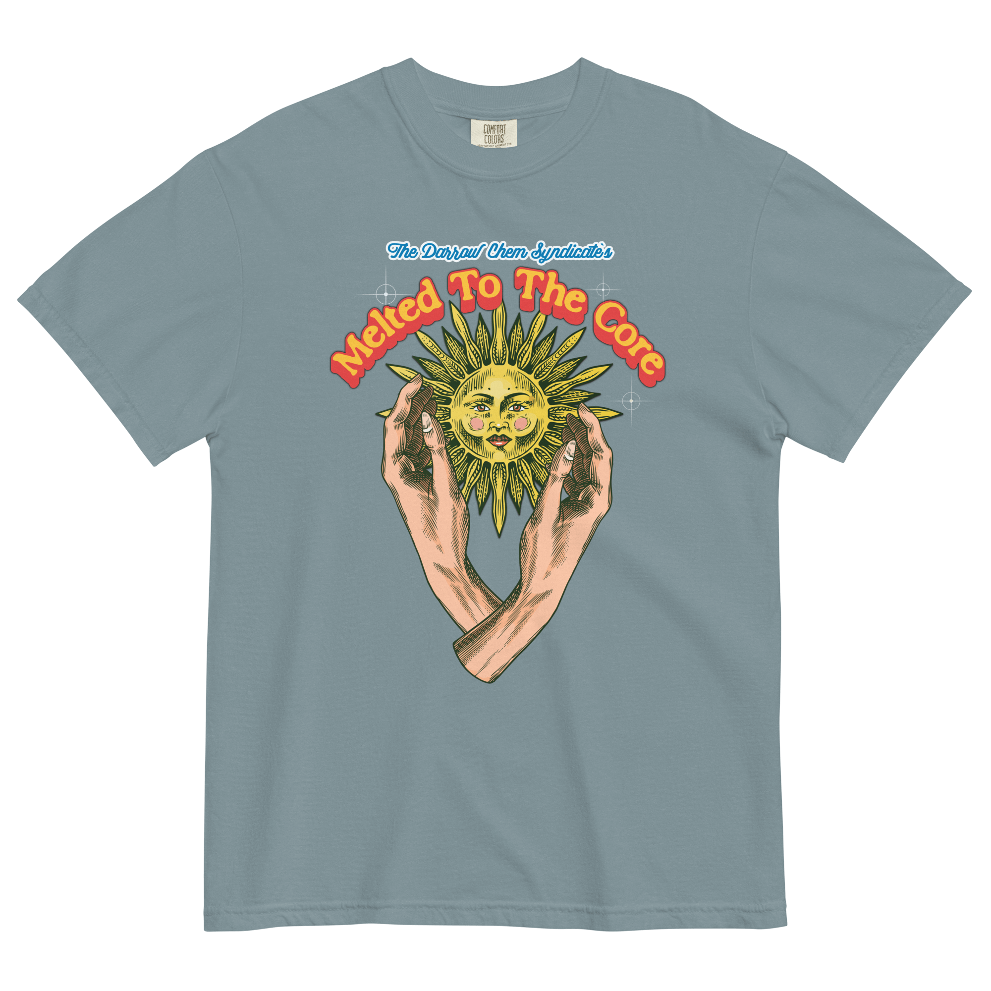Melted To The Core T-shirtGet groovy in our Melted To The Core T-shirt! Premium cotton, hip style, made for comfort. Dive into cool streetwear now. • 100% ring-spun cotton • Fabric weight: 6.1 oz/yd² (206.8 g/m²) • Garment-dyed • Relaxed fit • 7/8″ double