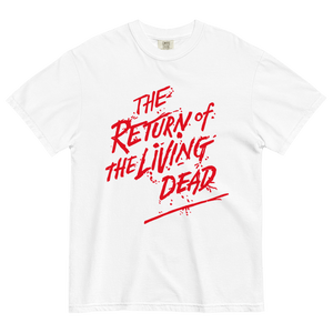 The Return Of The Living Dead T-shirtRevitalize your fashion with the hauntingly comfortable 100% cotton 'The Return Of The Living Dead' T-shirt! Impeccable fit, richly dyed, and robust – it's eerily flawless! Crafted just for you upon ordering, our commi