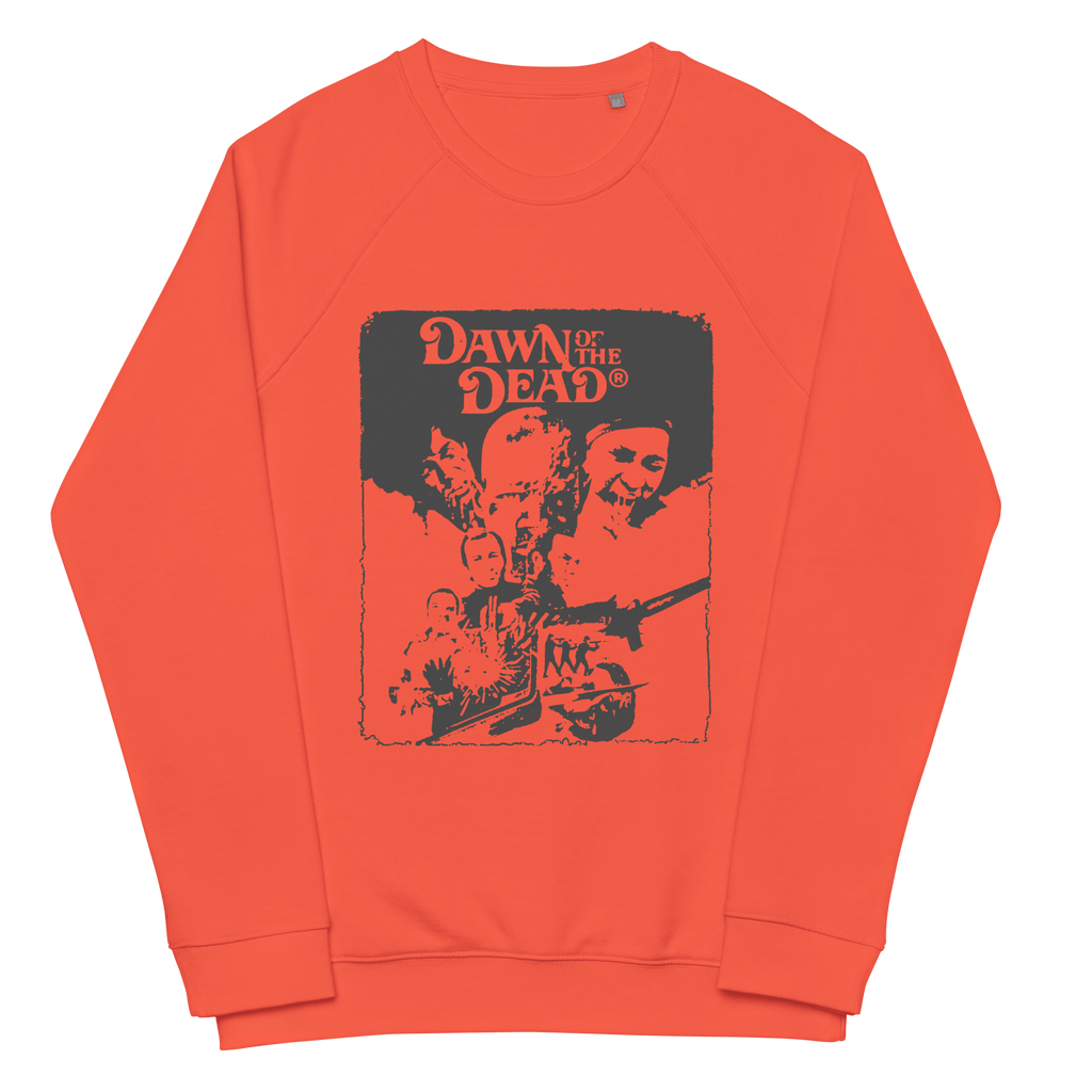 Dawn Of The Dead Grunge Raglan SweatshirtElevate your comfort and style game with our Dawn Of The Dead Grunge Raglan Sweatshirt. It's not just a garment; it's a checklist for feeling comfy and looking effortlessly stylish. Our unisex organic raglan sweats
