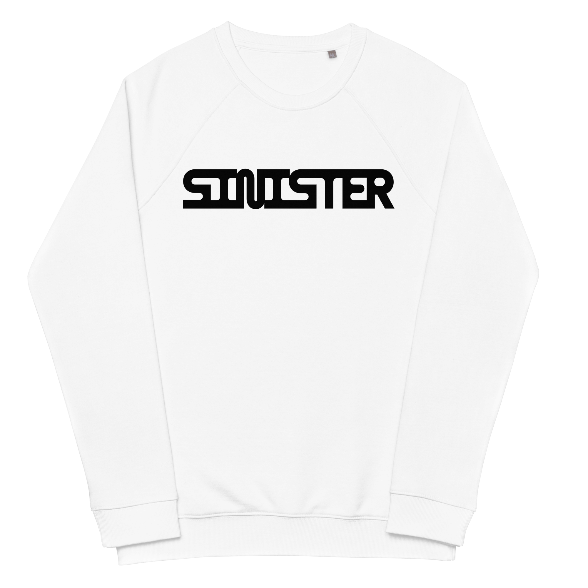 Sinister Raglan SweatshirtWrap yourself in style with the Sinister Raglan Sweatshirt. Achieve both comfort and fashion effortlessly with this unisex organic gem. The brushed fleece lining feels like a hug from a cloud of softness, and the 100% cotton exte